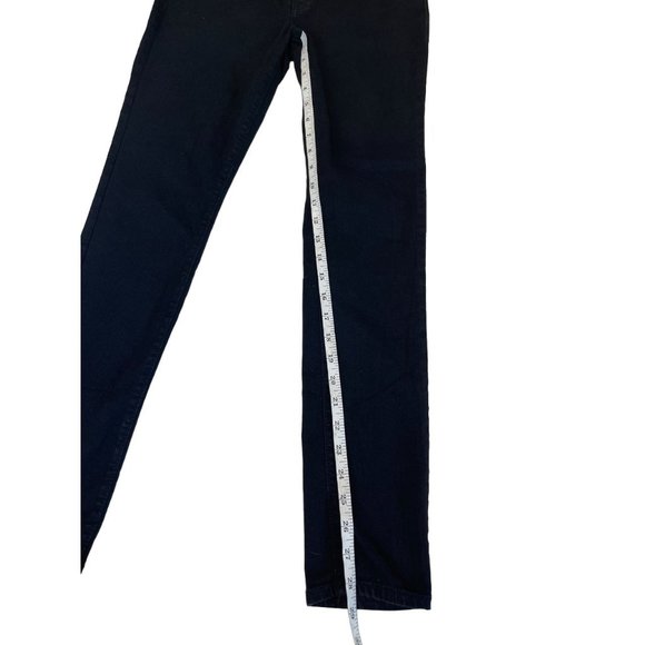 Old Navy Womens Super Skinny Jeans Denim Mid Rise Stretch 5 Pockets Black Size 4 - Picture 4 of 10